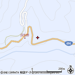 高知県吾川郡仁淀川町用居丁周辺の地図