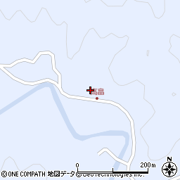 徳島県海部郡海陽町浅川高畠周辺の地図