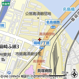 セブンイレブン福岡箱崎７丁目店周辺の地図