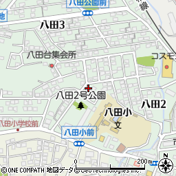 八田1号公園周辺の地図