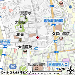 福岡県飯塚市本町周辺の地図