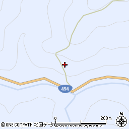 高知県吾川郡仁淀川町用居周辺の地図