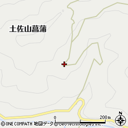 高知県高知市土佐山菖蒲528周辺の地図