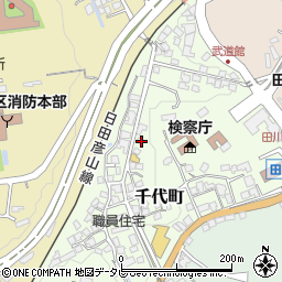福岡県田川市千代町周辺の地図