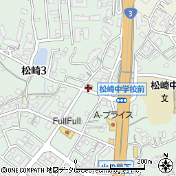 福岡松崎郵便局周辺の地図