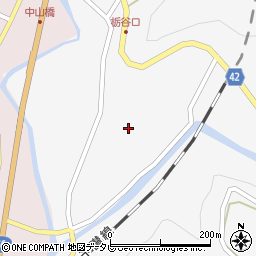 愛媛県伊予市中山町出渕（豊岡）周辺の地図
