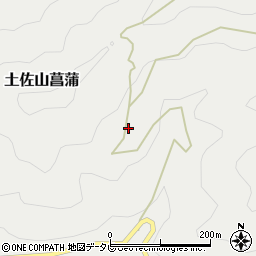 高知県高知市土佐山菖蒲525周辺の地図
