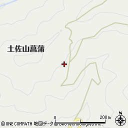 高知県高知市土佐山菖蒲496周辺の地図