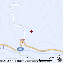 高知県吾川郡仁淀川町用居乙周辺の地図