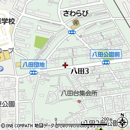 福岡ライン周辺の地図