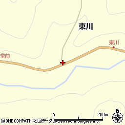 愛媛県上浮穴郡久万高原町東川2500周辺の地図