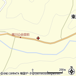 愛媛県上浮穴郡久万高原町東川2043周辺の地図