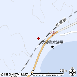 徳島県海部郡海陽町浅川大砂周辺の地図