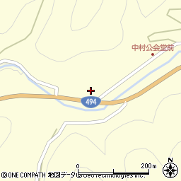 愛媛県上浮穴郡久万高原町東川2833周辺の地図