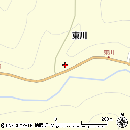 愛媛県上浮穴郡久万高原町東川2492周辺の地図