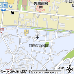 福岡県飯塚市潤野1342-6周辺の地図