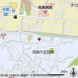 福岡県飯塚市潤野1342-21周辺の地図