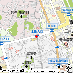 本町入口周辺の地図