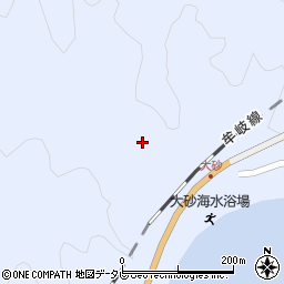 徳島県海部郡海陽町浅川大砂13周辺の地図