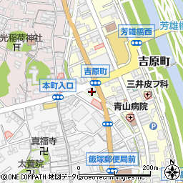 福岡中央銀行飯塚支店周辺の地図