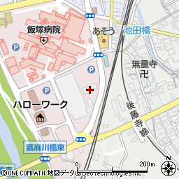 アップルハートリビング飯塚1号館周辺の地図