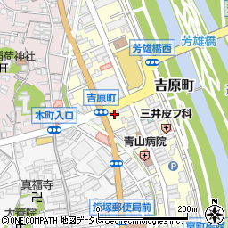 寿司居酒屋 や台ずし 飯塚バスターミナル町周辺の地図