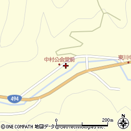 愛媛県上浮穴郡久万高原町東川2928周辺の地図