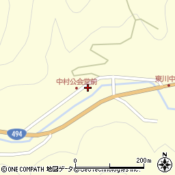 愛媛県上浮穴郡久万高原町東川2930周辺の地図