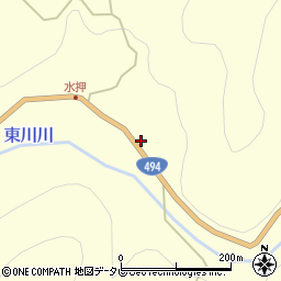 愛媛県上浮穴郡久万高原町東川3630周辺の地図