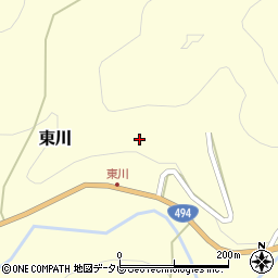 愛媛県上浮穴郡久万高原町東川2460周辺の地図