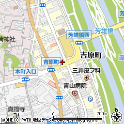 福岡県飯塚市吉原町周辺の地図