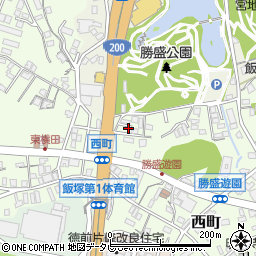 福岡県飯塚市西町12周辺の地図