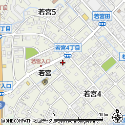 珈琲豆屋　若宮店周辺の地図