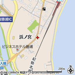 和歌山県東牟婁郡那智勝浦町浜ノ宮208周辺の地図