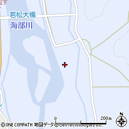 徳島県海部郡海陽町若松裏屋敷周辺の地図