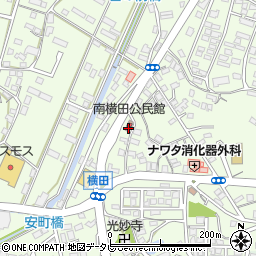 南横田公民館周辺の地図