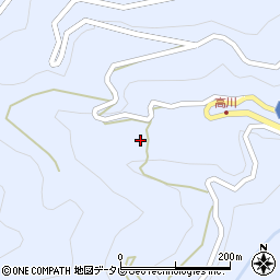 高知県高知市土佐山高川1351周辺の地図