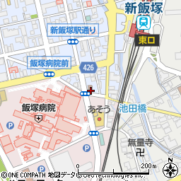新飯塚駅前郵便局周辺の地図