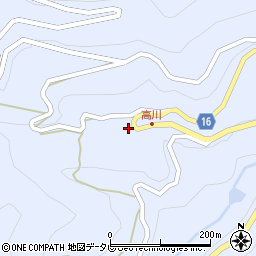 高知県高知市土佐山高川1276周辺の地図