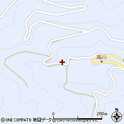 高知県高知市土佐山高川1223周辺の地図