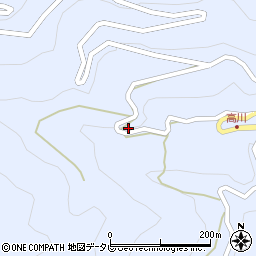 高知県高知市土佐山高川1222周辺の地図