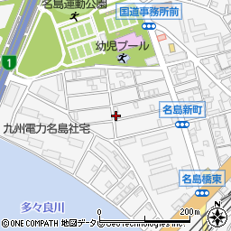 ｑｕａｄｒａｔｅ名島Ａ周辺の地図