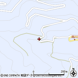 高知県高知市土佐山高川1215周辺の地図
