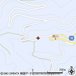 高知県高知市土佐山高川1259周辺の地図
