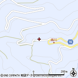 高知県高知市土佐山高川1264周辺の地図