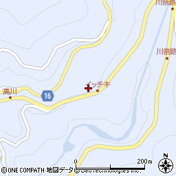 高知県高知市土佐山高川984周辺の地図