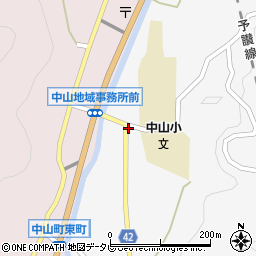 中山学校前周辺の地図