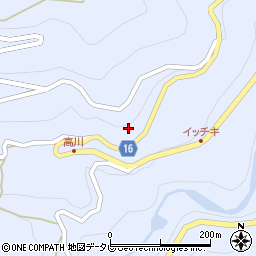高知県高知市土佐山高川1000周辺の地図
