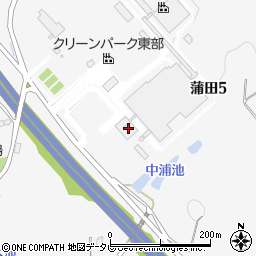 クリーンパーク・東部　福岡市環境局周辺の地図