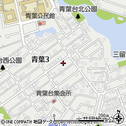 福岡県福岡市東区青葉周辺の地図